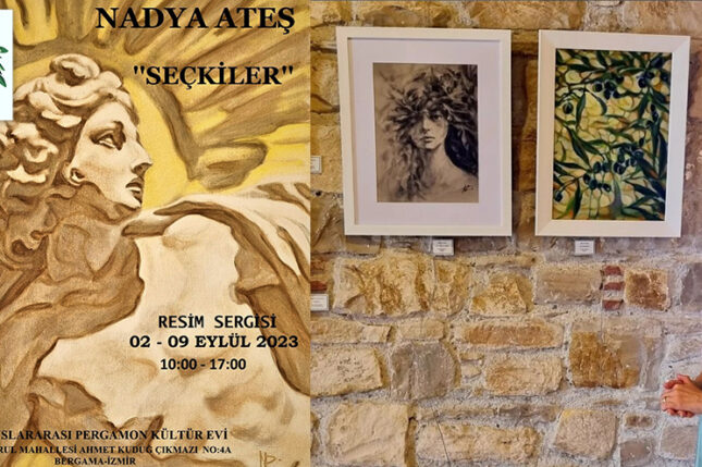Rus sanatçı Nadya Ateş eserleriyle ilk defa Bergama’da!