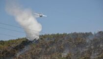 Başkan Tugay Foça’da yangın bölgesinde