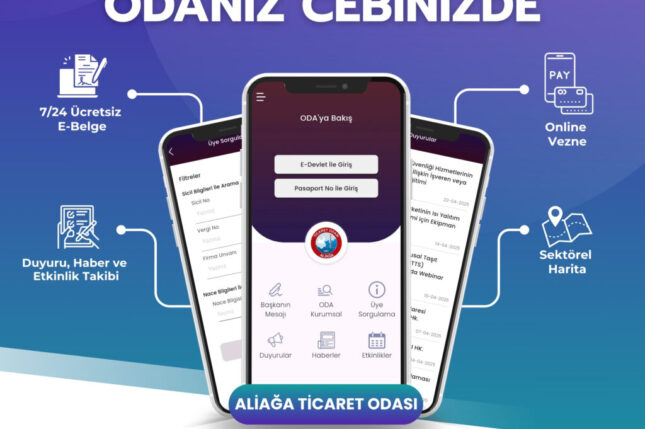 Aliağa Ticaret Odası Mobil Uygulaması Yayında