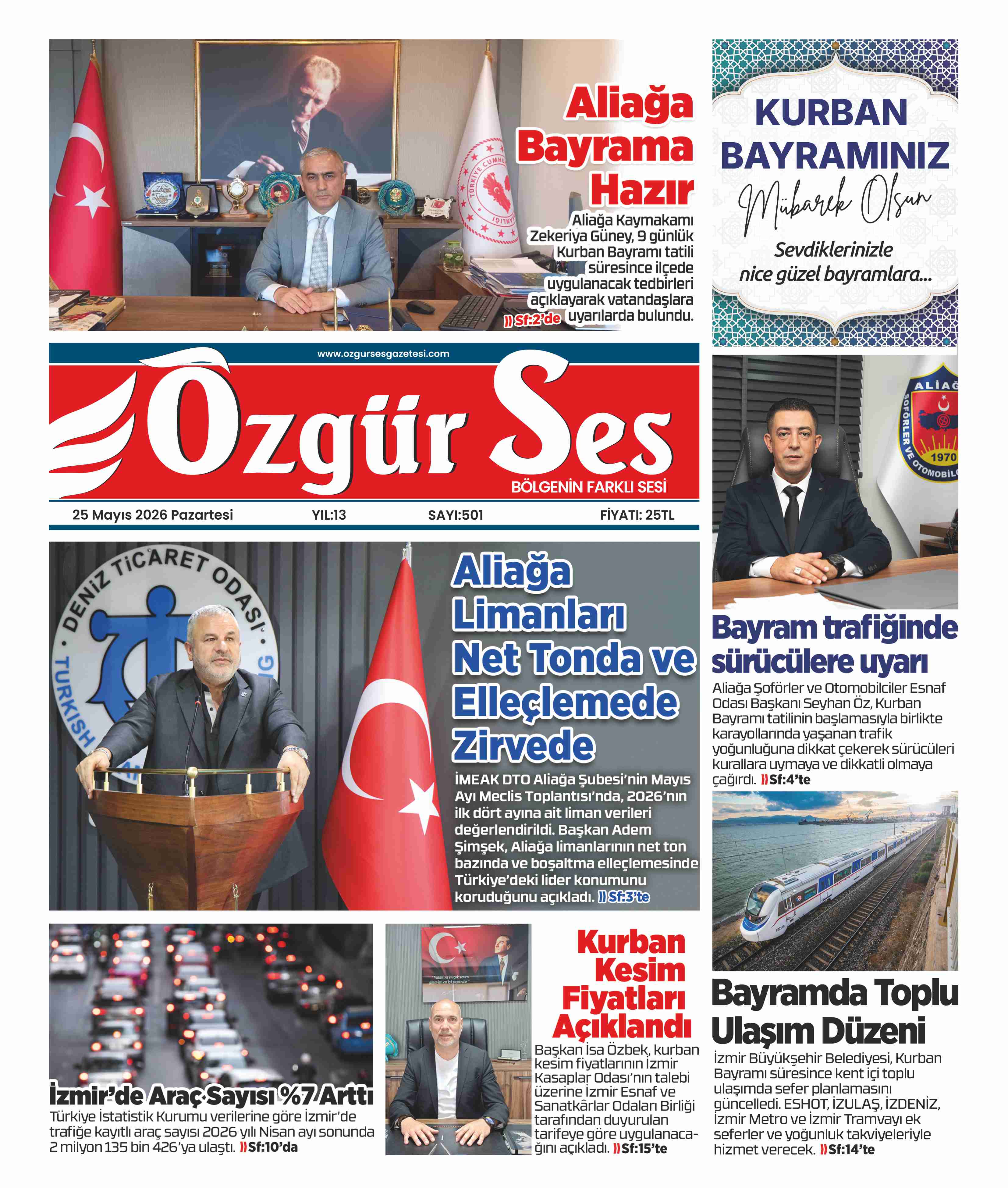 ÖZGÜR SES GAZETESİ – KURBAN BAYRAMINIZ KUTLU OLSUN!